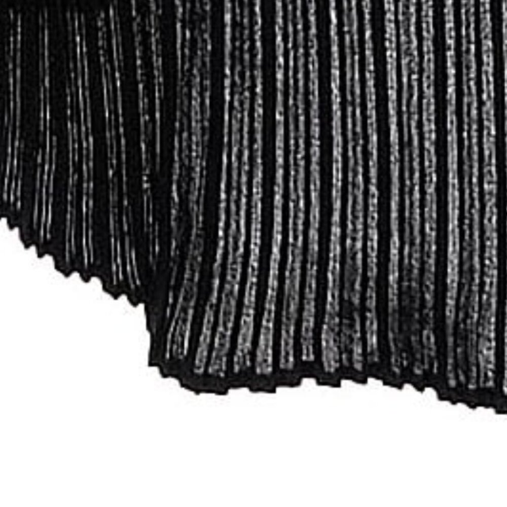 Banana Republic "Malia" Black Soft Satin Pleated Maxi Skirt - Size 12 - Like New - Picture 3 of 9